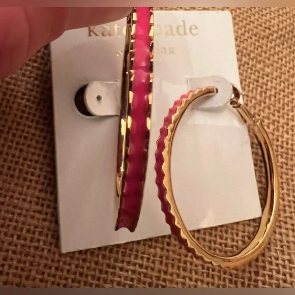 Kate Spade Gold Hoop Earrings - Picture 3 of 3